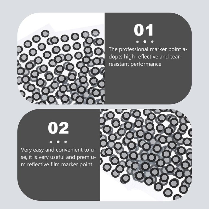 PargaDeco 3D Scanning dots,Scanning Markers,Tracking dots for 3D Scanning,High Reflective 3D Scanner dots,Diffuse Reflection Markers Easily Compatible with Einscan Creality Revopoint 3D Scanner (900) - Image 2
